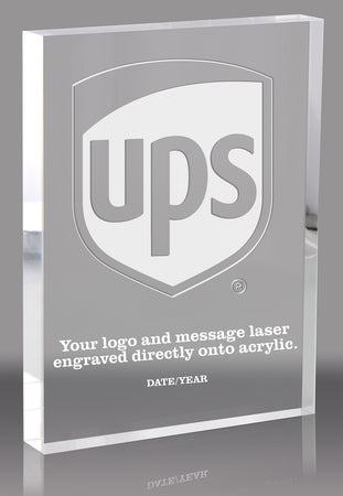 1 inch Thick Vertical Clear Acrylic Block [ACB68V]