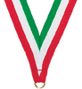 7/8 x 30 in. Red White & Green Neck Ribbon [NKRB-2058]