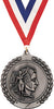 2.75 in Achievement Wreath Framed Medal- Silver [M311-AM-S]