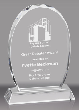 Optical Crystal Oval- 5.75 inch [CRO2080]