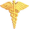 Gold Plated Pin- Cadeceus [PCDS-16]