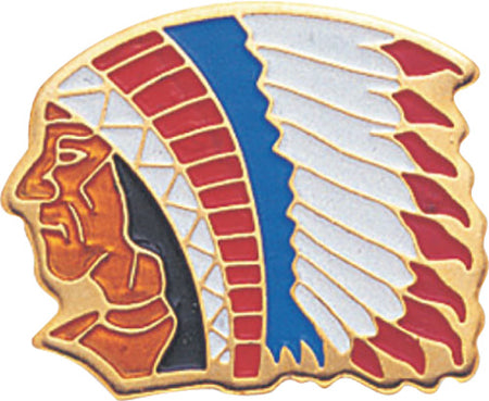 Chief Enameled Mascot Pin [PCM-MSCT-CLR-12]