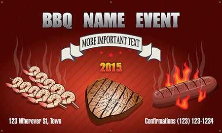 Barbecue Vinyl Banner- Hot Dog [VB-BBCUE-HDG]