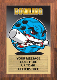 Bowling Full Color KRUNCH Plaque [PKRNCH5-BW]
