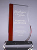 Red Wave Crystal Award - 8.5 inch [CM59RD-8]