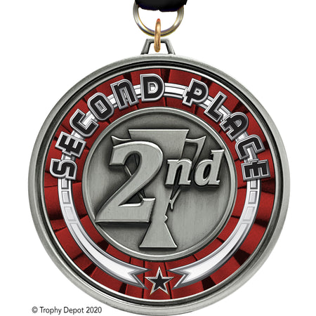3" Eclipse Insert Medal - 2nd Place - TD Exclusive! [MEL1-2ND]