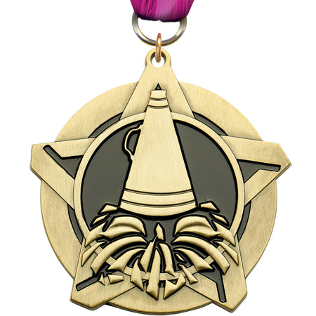 2.25" Cheer Dynastar Medal [MPDSTR-CH]