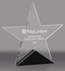 Acrylic Star with Black Accents - 6.5 inch [ATSTRI-6-Q]