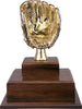 Gold Baseball Glove Twin Tier Perpetual Trophy [TPP2L-PD-BSG]