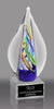 Flame Shaped Art Glass Award 8