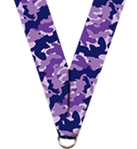 7/8 x 30 in. Purple Camouflage Neck Ribbon [NKRB-2101]