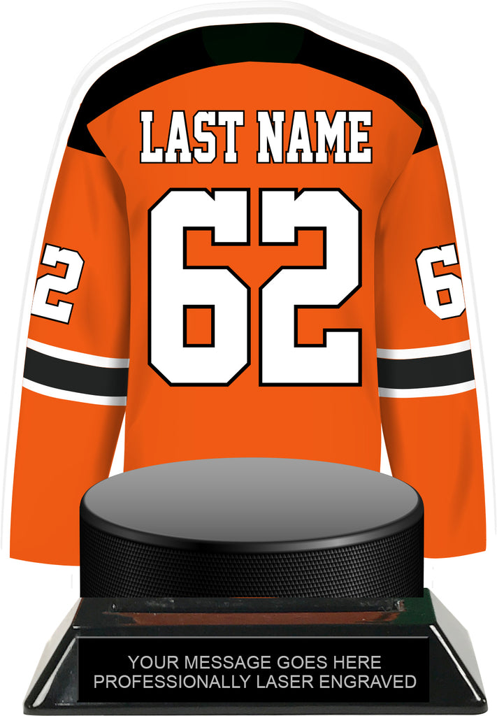 Hockey Jersey Colorix-T Acrylic Trophy- Orange [TACR7-JSY-HK-ORG-Q]