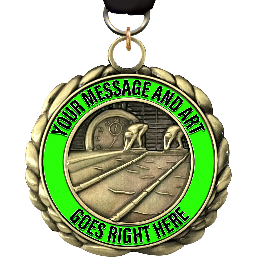 2.5"  Swimming Wraparoundz Insert Medal [MXWZ2-SW]
