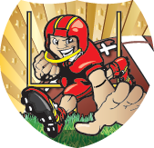 Football Junior Shield Insert [SH-3092]