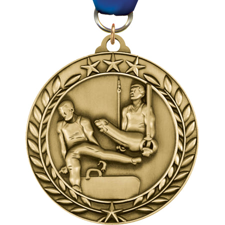 Gymnastics Male 1.75 inch Dimensional Medal [MSW1-GM]