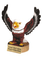 Eagle Bobblehead Mascot - 6" Resin Trophy [BHMA-EAG]