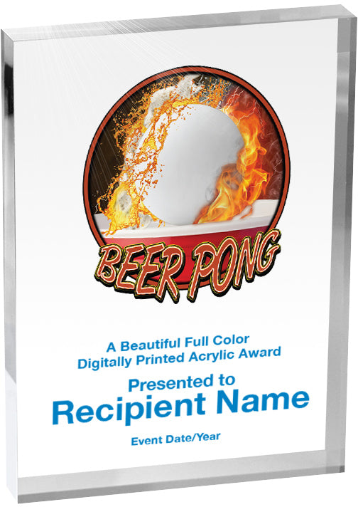 Beer Pong Vibrix Acrylic Award [A57BV-BRPNG]