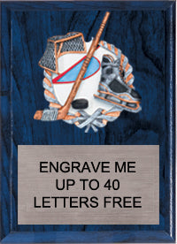 7"x9" Hockey Millennium Plaque [PMC79-HK]