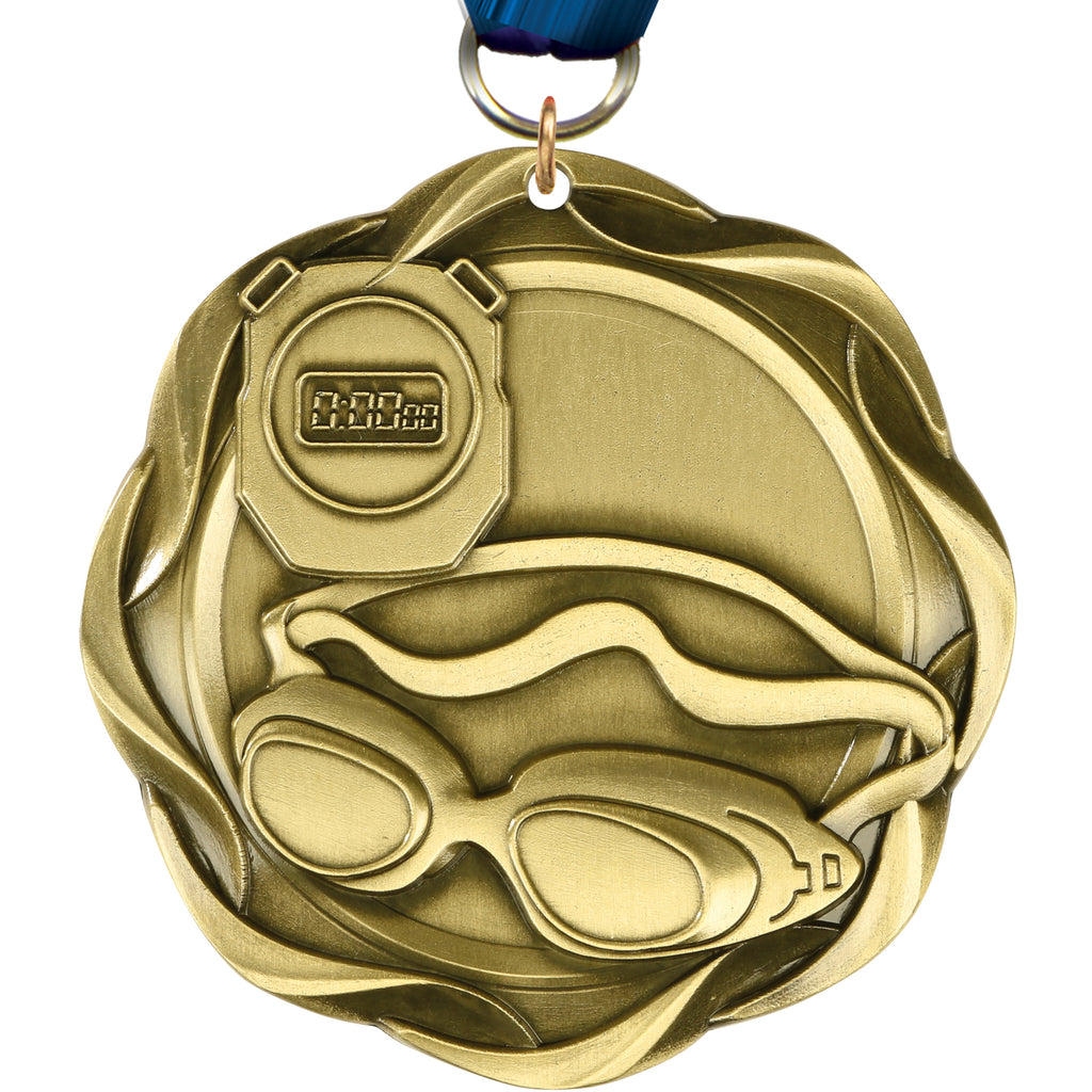 3" Swimming Fusion Diecast Medal [MFUS2-SW]