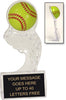 Softball Clear Splash Ice Award [CSSI6-SB]