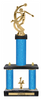 Two-Post Trophy w/ Rectangle/Oval Center Column [TF21]