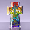 1 inch Thick Stained Glass Acrylic Cross Award - Spectrum - 9 inch [ATCRS19-SG1-Q]