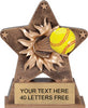 Softball Star Burst Resin [RSTRB-SB]