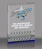 Custom Reflective Base Acrylic Award - Blue 5x7 inch [ACRS-5B-FC]