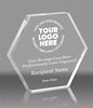 Hexagon Acrylic Award- 4 inch [AHEX-4-Q]