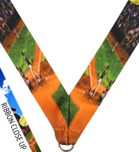 7/8 x 30 in. Softball Sublimated Neck Ribbon [NKRB-4040]