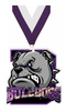 Bulldogs Mascot Colorix-M Acrylic Medal [MACR5-MSCT-BLDG-Q]