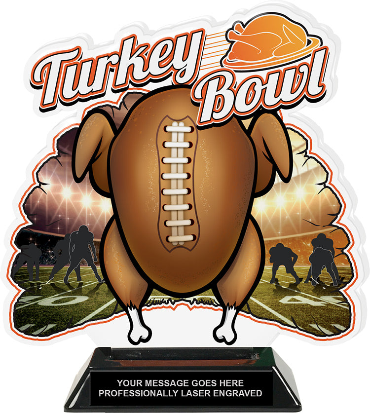 Turkey Bowl Cooked Colorix-T Acrylic Cut Out - 8.25 Inches [TACR8-TRKBWL2-Q]