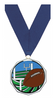 Football Decagon Painted Medal [MDCM2-FB]