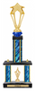 Two-Post Diamond Riser Trophy w/ Rectangle/Oval Center Column [TFDR20]