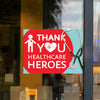 Thank You Healthcare Heroes Vinyl Sticker - 6 x 4.5 inch [STK-CRNV-MED]