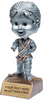 Martial Arts Bobblehead Jr. Resin Trophy - Female [BHJR-MF]