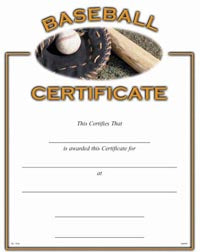 Sport Certificates: Baseball [SCTBS]