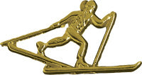 Cross Country Skiing Chenille Pin [PCH-24]