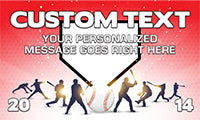 Baseball 3 x 5 Vinyl Banner- Home Plate [VB-BS-PLT-35]