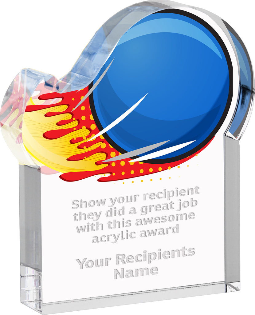 Handball US Splatters Acrylic Award- 5x6 inch [ASLM-56-HNDBLUS-Q]
