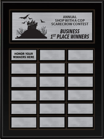 Matte Black Finish Perpetual Plaque [PPFP18-BLK]