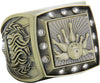 Championship Ring with Activity Insert- Bowling Gold [RGSJ-G-12ST-BW]