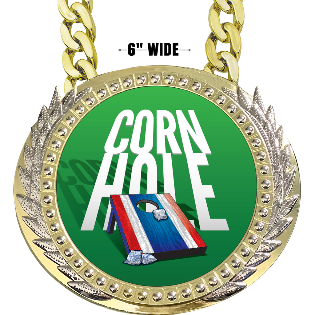 Cornhole 6 inch Presidential Metal Champ Chain [CCSPR-CRNHL]