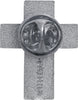 American Flag Angled Cross Enameled Pin [PFLGRL2]