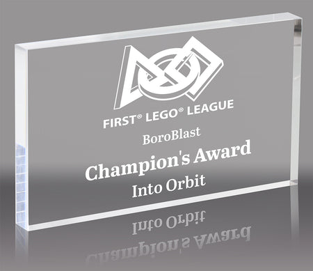 Horizontal Clear Acrylic Block - 7x5 inch [A75BH]