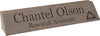 Gray Leatherette Desk Wedge Nameplate - 10.75 inch [NPJLW-5210]