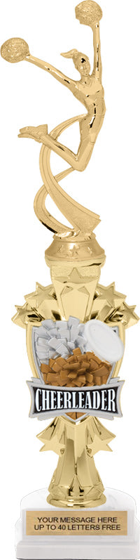 Cheer Shooting Star Sport Riser Trophy [TMSSTR14-CH]