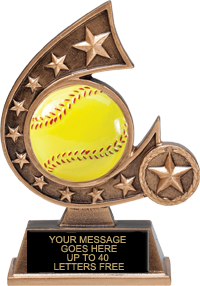 Softball Comet Resin Trophies [RCOM5-SB]