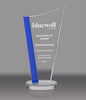 Apex Arch on Round Base Crystal Award - 10 inch [CF11-10-BLU-X]