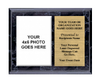 Black Marbleized Horizontal Photo Plaque [P325-H-BLK]